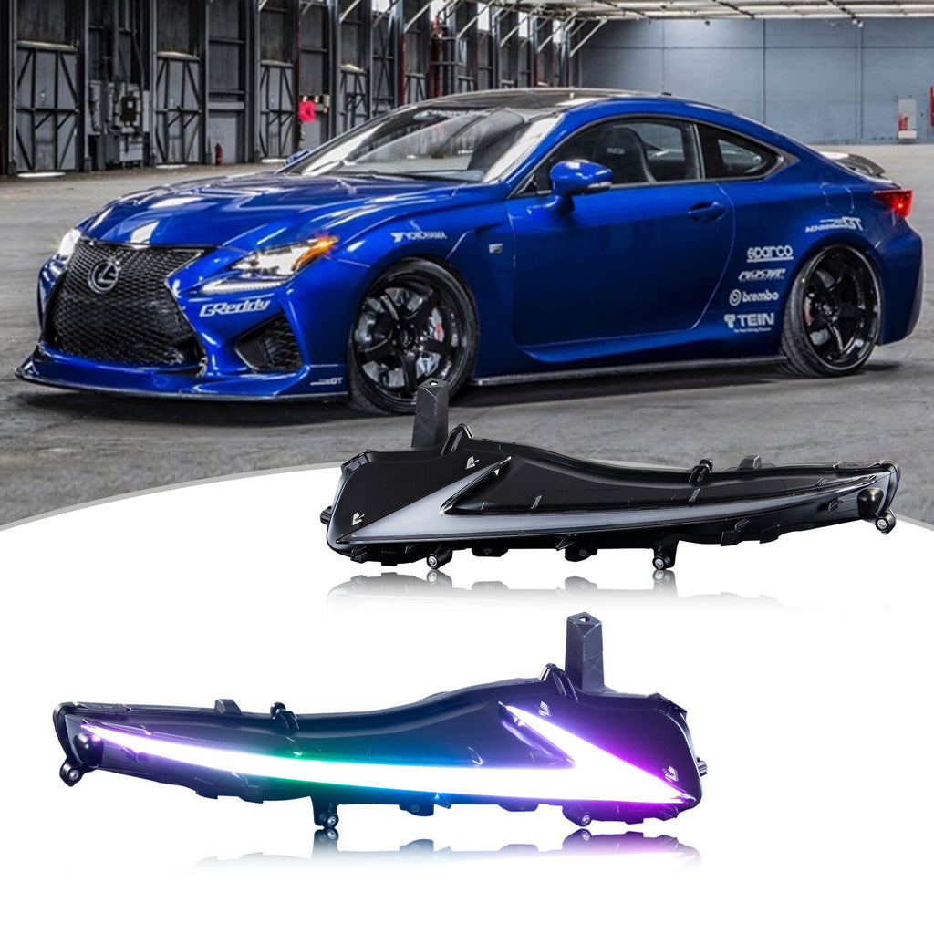 KuerLED RGB Daytime Running Light for 2014-2020 Lexus IS250 IS350 IS200t IS300 W/Start up Animation With Sequential Turn Signal - KuerLED