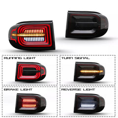 KuerLED Smoked Tail Lights For 2007-2014 Toyota FJ Cruiser Rear Lamps Assembly - KuerLED