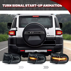 KuerLED RGB Tail Lights for 2007-2020 Toyota FJ Cruiser Sequential Rear Lamps Assembly - KuerLED