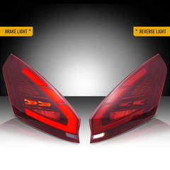 KuerLED LED Tail Lights for 2008-2019 Ford Fiesta Hatchback SE ST Sequential Start-up Animation Rear Lamps Assembly - KuerLED