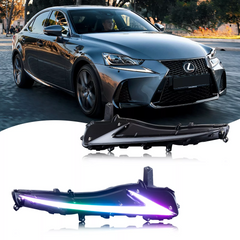 KuerLED RGB Daytime Running Light for 2014-2020 Lexus IS250 IS350 IS200t IS300 W/Start up Animation With Sequential Turn Signal - KuerLED