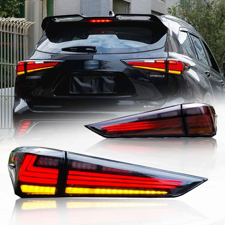 KuerLED LED Tail Light For 2021-2023 Toyota Highlander Start Dynamic Breathing DRL Sequential Steering Signal Light - KuerLED